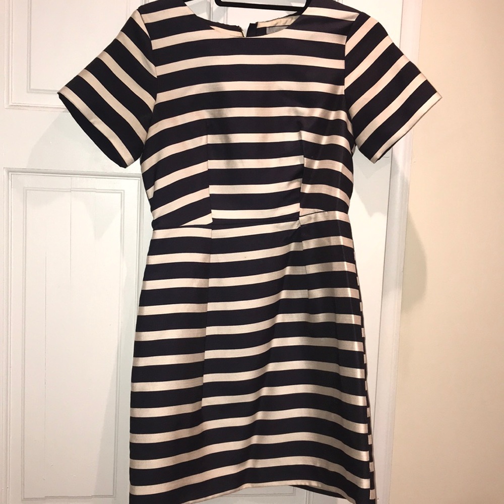 H&M navy and white dress
